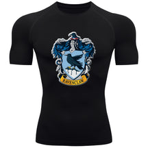 Camiseta Compressão Manga Curta Proteção UV Harry Potter Rash Guard