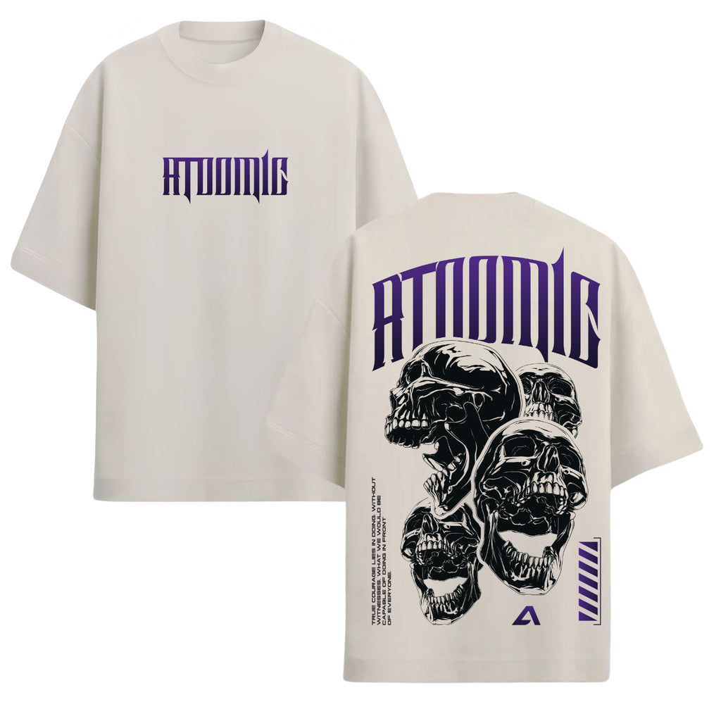 Camiseta Oversized Premium 20.1 Skull Streetwear Camisa Unissex