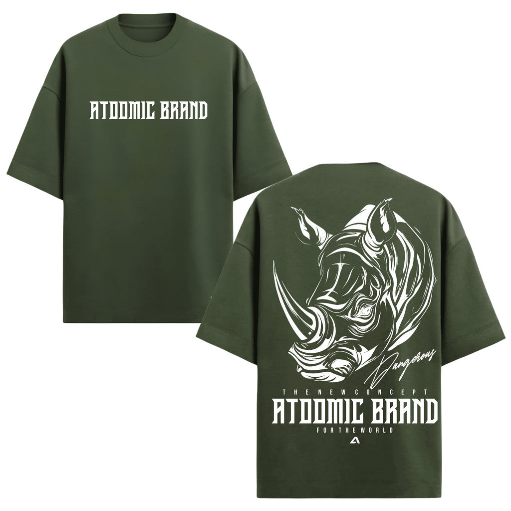 Camiseta Oversized Premium 20.1 Rinoceronte Camisa Unissex