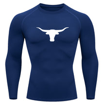 Camiseta Compressão Uv Manga Longa Estampa Da Roça Marca Do Touro Alpha Rash Guard