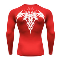 Camiseta Compressão Uv 50+ Manga Longa Cyber Tribal Atoomic Dark Vortex Sigil Rash Guard