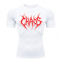 Camiseta Compressão Uv 50+ Manga Curta Cyber Tribal Emblem Of Chaos Rash Guard