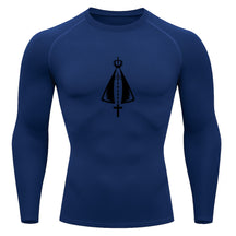 Camiseta Compressão Uv Manga Longa Estampa Da Roça Proteção Da Santa Rash Guard