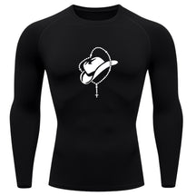 Camiseta Compressão Uv Manga Longa Estampa Da Roça Cowboy Sagrado Rash Guard