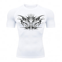 Camiseta Compressão Uv 50+ Manga Curta Cyber Tribal Null Form Rash Guard