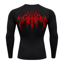 Camiseta Compressão Uv 50+ Manga Longa Cyber Tribal Atoomic Veins Structure Rash Guard