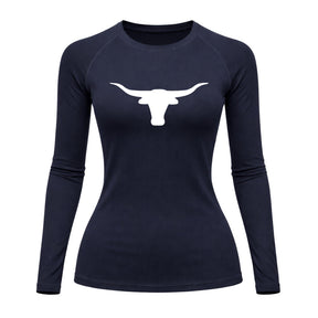 Camiseta Compressão Uv Manga Longa Estampa Da Roça Marca Do Touro Alpha