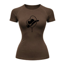 Camiseta Compressão Uv Manga Curta Estampa Da Roça Cowboy Terço Sagrado