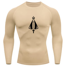 Camiseta Compressão Uv Manga Longa Estampa Da Roça Proteção Da Santa Rash Guard