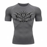 Camiseta Compressão Uv 50+ Manga Curta Cyber Tribal Null Form Rash Guard