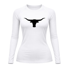 Camiseta Compressão Uv Manga Longa Estampa Da Roça Marca Do Touro Alpha