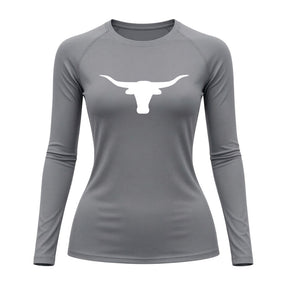 Camiseta Compressão Uv Manga Longa Estampa Da Roça Marca Do Touro Alpha