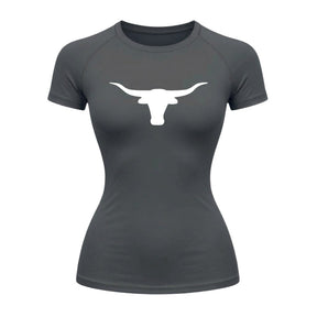 Camiseta Compressão Uv Manga Curta Estampa Da Roça Marca Do Touro Alpha