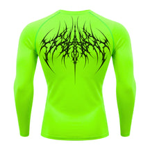 Camiseta Compressão Uv 50+ Manga Longa Cyber Tribal Atoomic Veins Structure Rash Guard