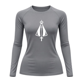 Camiseta Compressão Uv Manga Longa Estampa Da Roça Proteção Da Nossa Senhora
