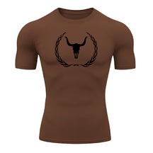 Camiseta Compressão Uv Manga Curta Estampa Da Roça Victory Crest Rash Guard