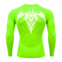 Camiseta Compressão Uv 50+ Manga Longa Cyber Tribal Atoomic Dark Vortex Sigil Rash Guard