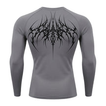 Camiseta Compressão Uv 50+ Manga Longa Cyber Tribal Atoomic Veins Structure Rash Guard