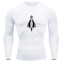 Camiseta Compressão Uv Manga Longa Estampa Da Roça Proteção Da Santa Rash Guard