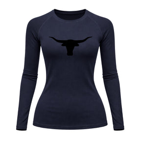 Camiseta Compressão Uv Manga Longa Estampa Da Roça Marca Do Touro Alpha
