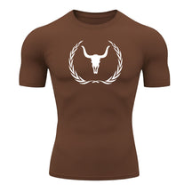 Camiseta Compressão Uv Manga Curta Estampa Da Roça Victory Crest Rash Guard