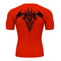 Camiseta Compressão Uv 50+ Manga Curta Cyber Tribal Atoomic Dark Vortex Sigil Rash Guard