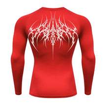 Camiseta Compressão Uv 50+ Manga Longa Cyber Tribal Atoomic Veins Structure Rash Guard