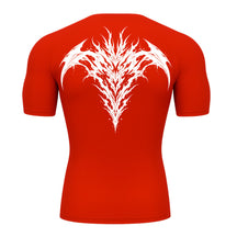 Camiseta Compressão Uv 50+ Manga Curta Cyber Tribal Atoomic Dark Vortex Sigil Rash Guard