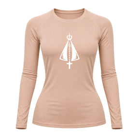 Camiseta Compressão Uv Manga Longa Estampa Da Roça Proteção Da Nossa Senhora