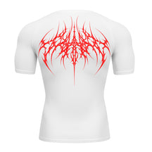Camiseta Compressão Uv 50+ Manga Curta Cyber Tribal Atoomic Veins Structure Rash Guard