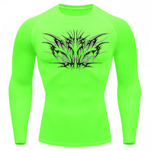 Camiseta Compressão Uv 50+ Manga Longa Cyber Tribal Null Form Rash Guard