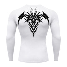 Camiseta Compressão Uv 50+ Manga Longa Cyber Tribal Atoomic Dark Vortex Sigil Rash Guard