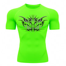Camiseta Compressão Uv 50+ Manga Curta Cyber Tribal Null Form Rash Guard