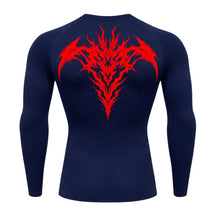 Camiseta Compressão Uv 50+ Manga Longa Cyber Tribal Atoomic Dark Vortex Sigil Rash Guard