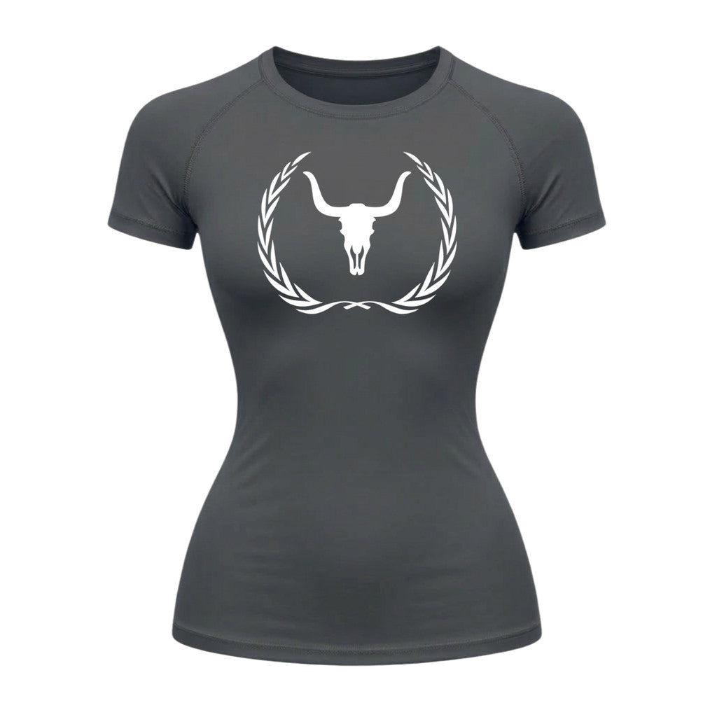 Camiseta Compressão Uv Manga Curta Estampa Da Roça Victory Crest