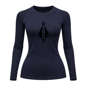 Camiseta Compressão Uv Manga Longa Estampa Da Roça Proteção Da Nossa Senhora