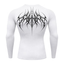 Camiseta Compressão Uv 50+ Manga Longa Cyber Tribal Atoomic Veins Structure Rash Guard