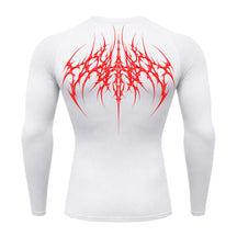 Camiseta Compressão Uv 50+ Manga Longa Cyber Tribal Atoomic Veins Structure Rash Guard