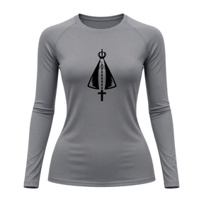 Camiseta Compressão Uv Manga Longa Estampa Da Roça Proteção Da Nossa Senhora