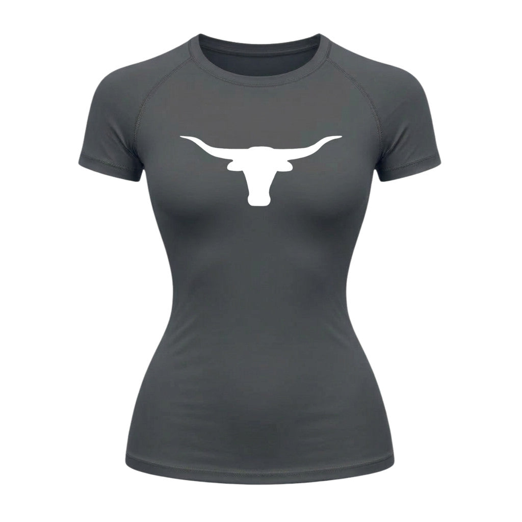 Camiseta Compressão Uv Manga Curta Estampa Da Roça Marca Do Touro Alpha