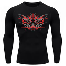 Camiseta Compressão Uv 50+ Manga Longa Cyber Tribal Null Form Rash Guard