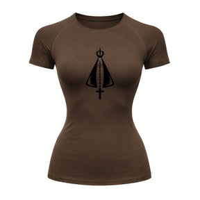 Camiseta Compressão Uv Manga Curta Estampa Da Roça Proteção Da Nossa Senhora