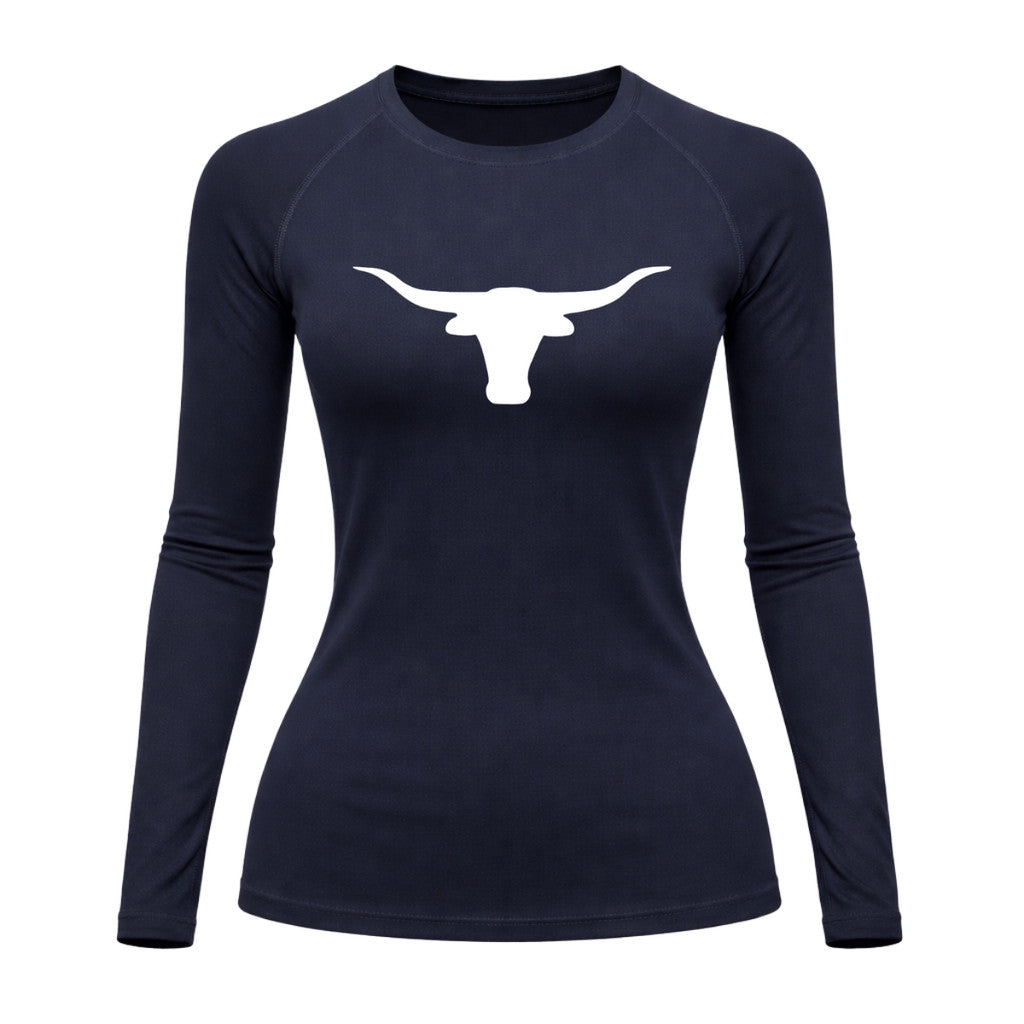 Camiseta Compressão Uv Manga Longa Estampa Da Roça Marca Do Touro Alpha