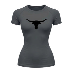 Camiseta Compressão Uv Manga Curta Estampa Da Roça Marca Do Touro Alpha