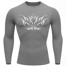 Camiseta Compressão Uv 50+ Manga Longa Cyber Tribal Null Form Rash Guard