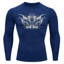 Camiseta Compressão Uv 50+ Manga Longa Cyber Tribal Null Form Rash Guard