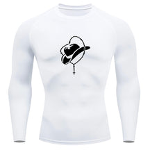 Camiseta Compressão Uv Manga Longa Estampa Da Roça Cowboy Sagrado Rash Guard