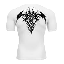 Camiseta Compressão Uv 50+ Manga Curta Cyber Tribal Atoomic Dark Vortex Sigil Rash Guard