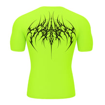 Camiseta Compressão Uv 50+ Manga Curta Cyber Tribal Atoomic Veins Structure Rash Guard