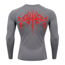 Camiseta Compressão Uv 50+ Manga Longa Cyber Tribal Atoomic Veins Structure Rash Guard